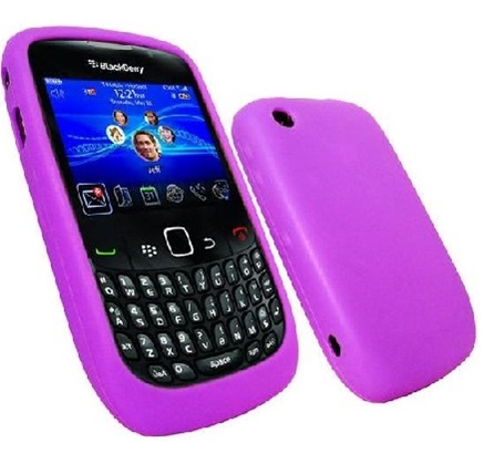 Funda de Silicona para Blackberry 8520 8530 9300  8520 8530 9300 Morada